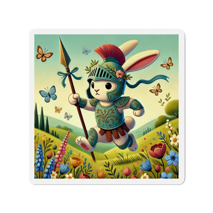 Rabbit Gladiator Die-Cut Magnets (5 Sizes)