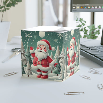 Santa's Joyful Night Note Cube