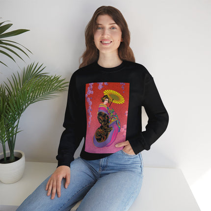 Enchanting Geisha Unisex Heavy Blend™ Crewneck Sweatshirt