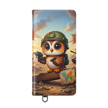 🦉🌟 The Owl on the Front Lines Flip Case – Courage & Quiet Strength