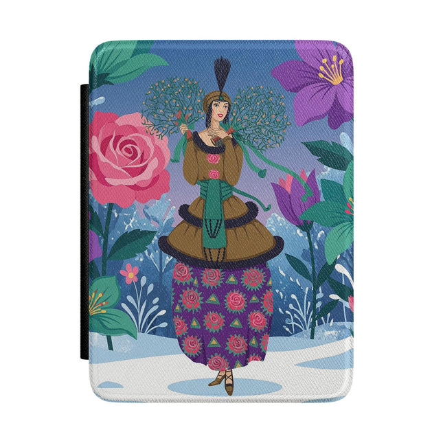 🌹❄️ The Holly Rose Of Winter Kindle Case – Art Deco Christmas Garden