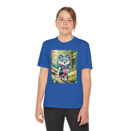 Furry Cyclist Youth Competitor Tee – Woodland Adventure & Playful Charm