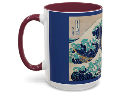 The Great Wave off Kanagawa by Katsushika Hokusai Colorful Mugs (11oz, 15oz)