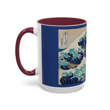 The Great Wave off Kanagawa by Katsushika Hokusai Colorful Mugs (11oz, 15oz)