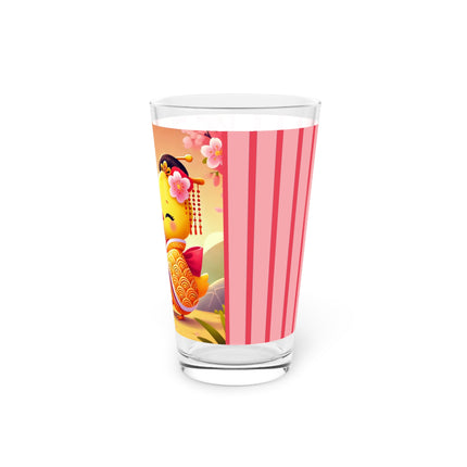 Whimsical Springtime Exchange Glass, 16oz