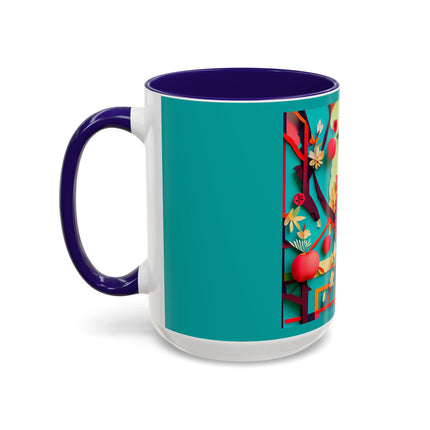 Curious Crow Colorful Mugs (11oz, 15oz)