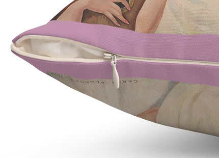Madonna with Child Surrounded by Musical Angels by Gerda Wegener Spun Polyester Square Pillow