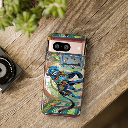 Cyber Panther's Hunt Phone Cases