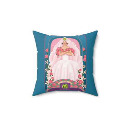 August & Peridot (from the Gem Series) by Sofia Chiostri Spun Polyester Square Pillow