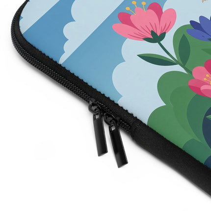 🌸🎀 The Lady In The Summer Garden Laptop Sleeve – Art Deco Floral Elegance
