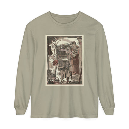 Bric-A-Brac by Fernand Siméon Garment-dyed Long Sleeve T-Shirt
