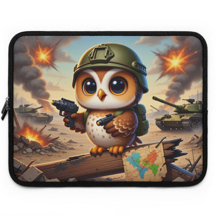 The Owl on the Front Lines Laptop Sleeve – Courage, Wisdom & Quiet Strength
