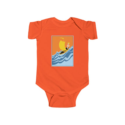 Baby Sailor Adventure Baby Bodysuit – Vintage Ocean Voyage Design