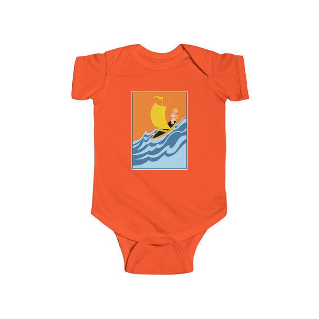 Baby Sailor Adventure Baby Bodysuit – Vintage Ocean Voyage Design
