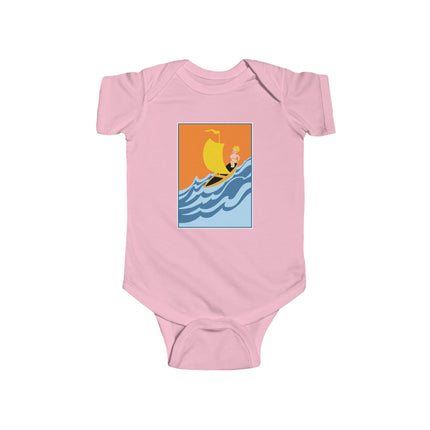 Baby Sailor Adventure Baby Bodysuit – Vintage Ocean Voyage Design