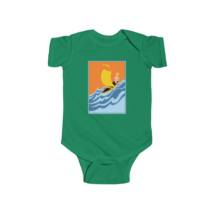 Baby Sailor Adventure Baby Bodysuit – Vintage Ocean Voyage Design