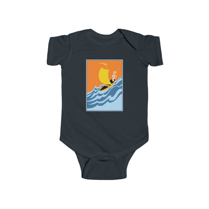 Baby Sailor Adventure Baby Bodysuit – Vintage Ocean Voyage Design