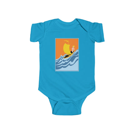 Baby Sailor Adventure Baby Bodysuit – Vintage Ocean Voyage Design