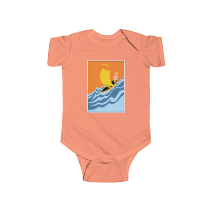 Baby Sailor Adventure Baby Bodysuit – Vintage Ocean Voyage Design