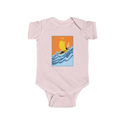 Baby Sailor Adventure Baby Bodysuit – Vintage Ocean Voyage Design