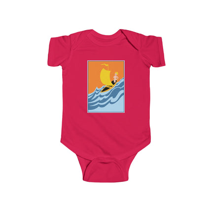 Baby Sailor Adventure Baby Bodysuit – Vintage Ocean Voyage Design