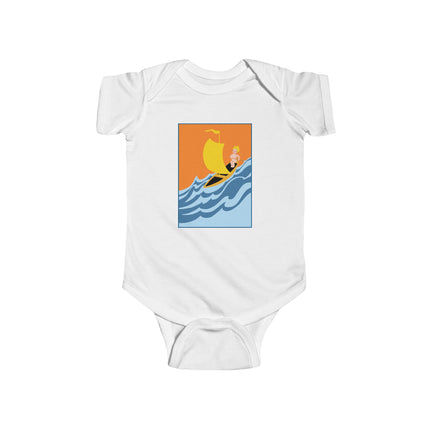 Baby Sailor Adventure Baby Bodysuit – Vintage Ocean Voyage Design