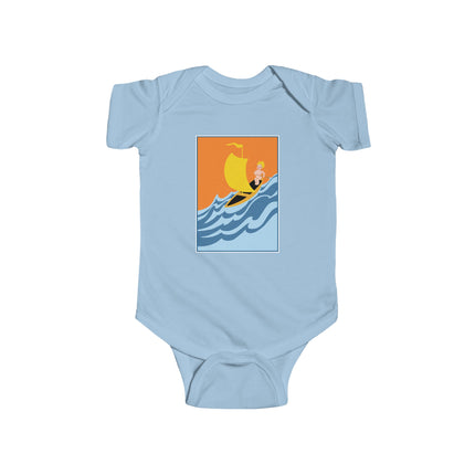 Baby Sailor Adventure Baby Bodysuit – Vintage Ocean Voyage Design