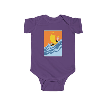 Baby Sailor Adventure Baby Bodysuit – Vintage Ocean Voyage Design