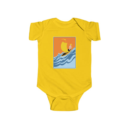 Baby Sailor Adventure Baby Bodysuit – Vintage Ocean Voyage Design