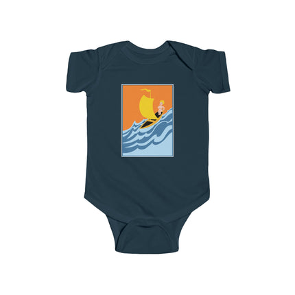 Baby Sailor Adventure Baby Bodysuit – Vintage Ocean Voyage Design