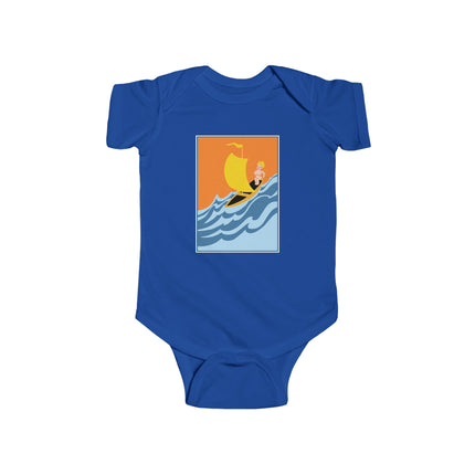 Baby Sailor Adventure Baby Bodysuit – Vintage Ocean Voyage Design