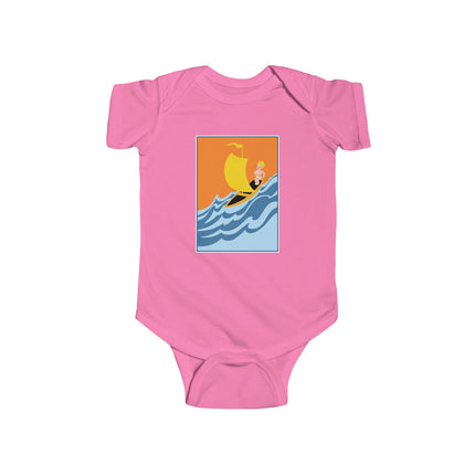 Baby Sailor Adventure Baby Bodysuit – Vintage Ocean Voyage Design
