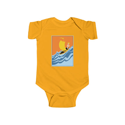 Baby Sailor Adventure Baby Bodysuit – Vintage Ocean Voyage Design