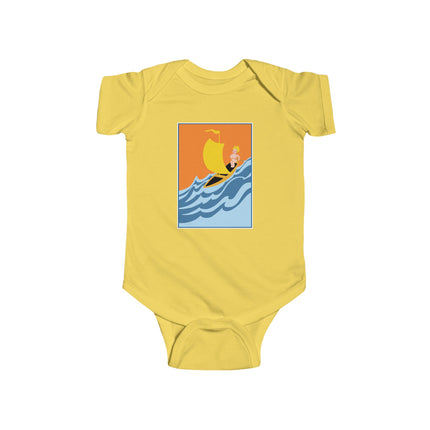 Baby Sailor Adventure Baby Bodysuit – Vintage Ocean Voyage Design