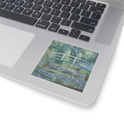 Water Lilies and Japanese Bridge by Claude Monet Kiss-Cut Stickers (4 Sizes)