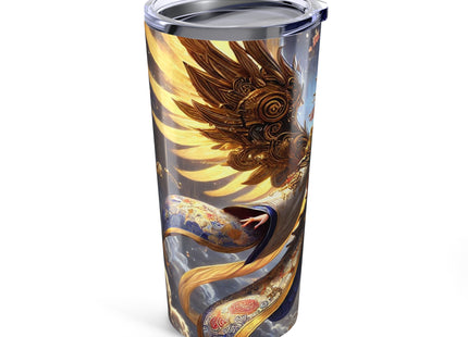 Valkyrie Descending Through Storm Tumbler 20oz