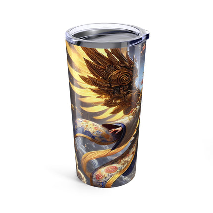 Valkyrie Descending Through Storm Tumbler 20oz