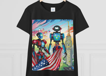 High Fashion Cyberpunk CIA Robots Cotton Tee