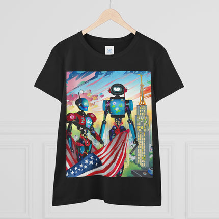 High Fashion Cyberpunk CIA Robots Cotton Tee