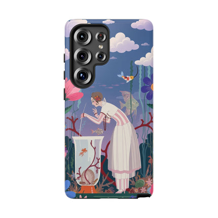🐠🌸 The Enchanted Aquarium Garden Phone Case – Art Deco Underwater Fantasy