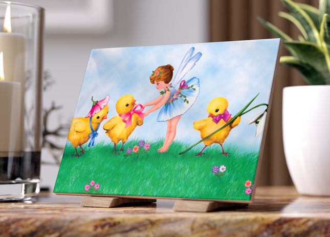 The Fairy’s Springtime Welcome Ceramic Tile
