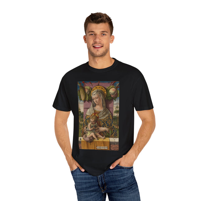 Madonna and Child by Carlo Crivelli Unisex Garment-Dyed T-shirt