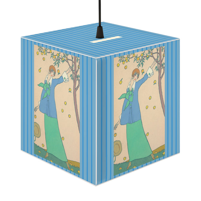 Le Verger by Georges Lepape Light Cube Lamp