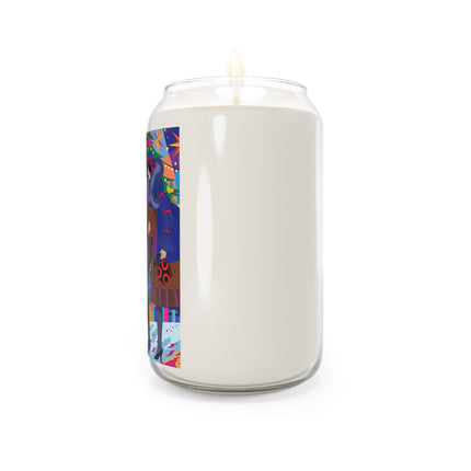 🎄✨ Christmas Among The Twinkling Trees Scented Soy Candle – Art Deco Holiday Fantasy
