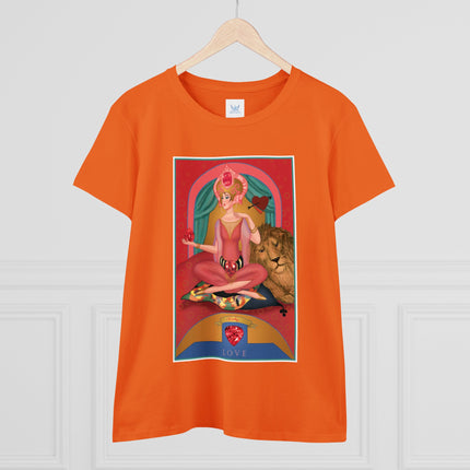 July & Ruby (from the Gem Series) by Sofia Chiostri Women's Midweight Cotton Tee