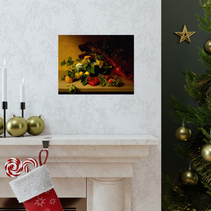 Still Life with Vegetables by James Peale Matte Horizontal Posters