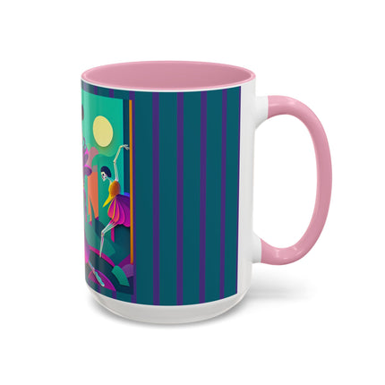Dance of the Skeleton Ballerinas Colorful Mugs (11oz, 15oz)
