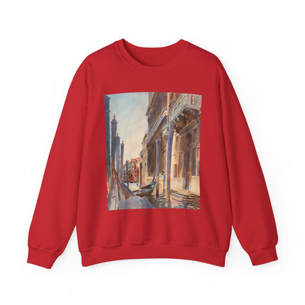 Gondola Moorings on the Grand Canal by John Singer Sargent Heavy Blend™ Crewneck Sweatshirt