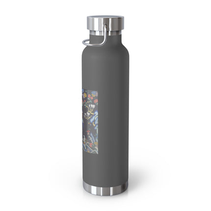 Rank Badge with Mandarin Duck Copper Vacuum Insulated Bottle, 22oz