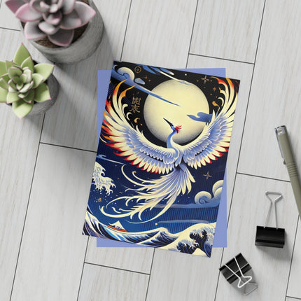 Majestic White Crane Postcards (envelopes included) - Bundles of 10, 30, 50 Pieces